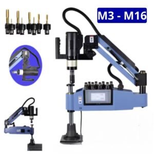 Rosqueadeira Elétrica Articulada M3-M16 220v C/ Kit Pinças